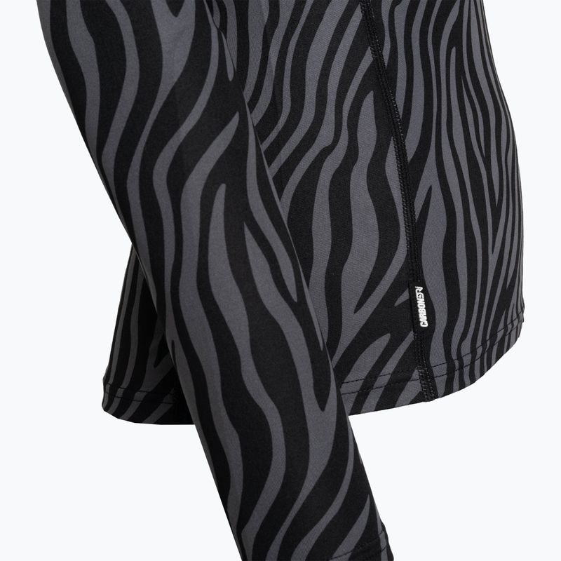 Moteriški termoaktyvūs marškinėliai Surfanic Cozy Limited Edition Crew Neck black zebra 6