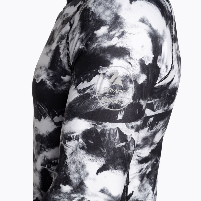 Vyriški termoaktyvūs marškinėliai ilgomis rankovėmis Surfanic Bodyfit Limited Edition Crew Neck white out print 6