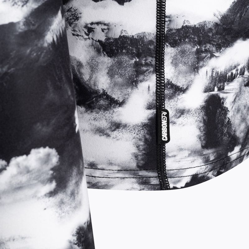 Vyriški termoaktyvūs marškinėliai ilgomis rankovėmis Surfanic Bodyfit Limited Edition Crew Neck white out print 7