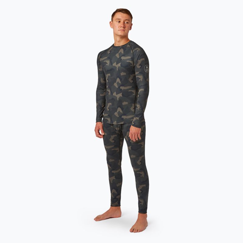 Vyriški termoaktyvūs marškinėliai Surfanic Bodyfit Limited Edition Crew Neck forest geo camo 2