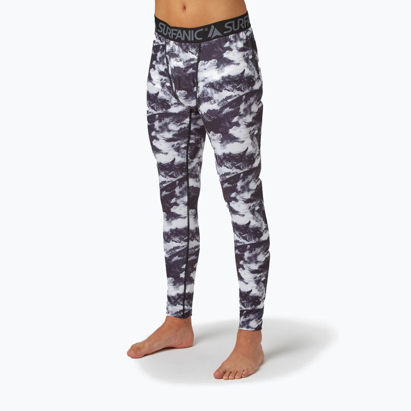 Vyriškos termoaktyvios kelnės Surfanic Bodyfit Limited Edition Long John white out print