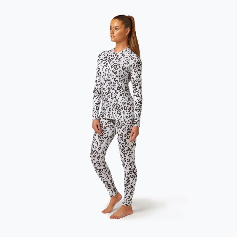Moteriški termoaktyvūs marškinėliai ilgomis rankovėmis Surfanic Cozy Limited Edition Crew Neck snow leopard 2