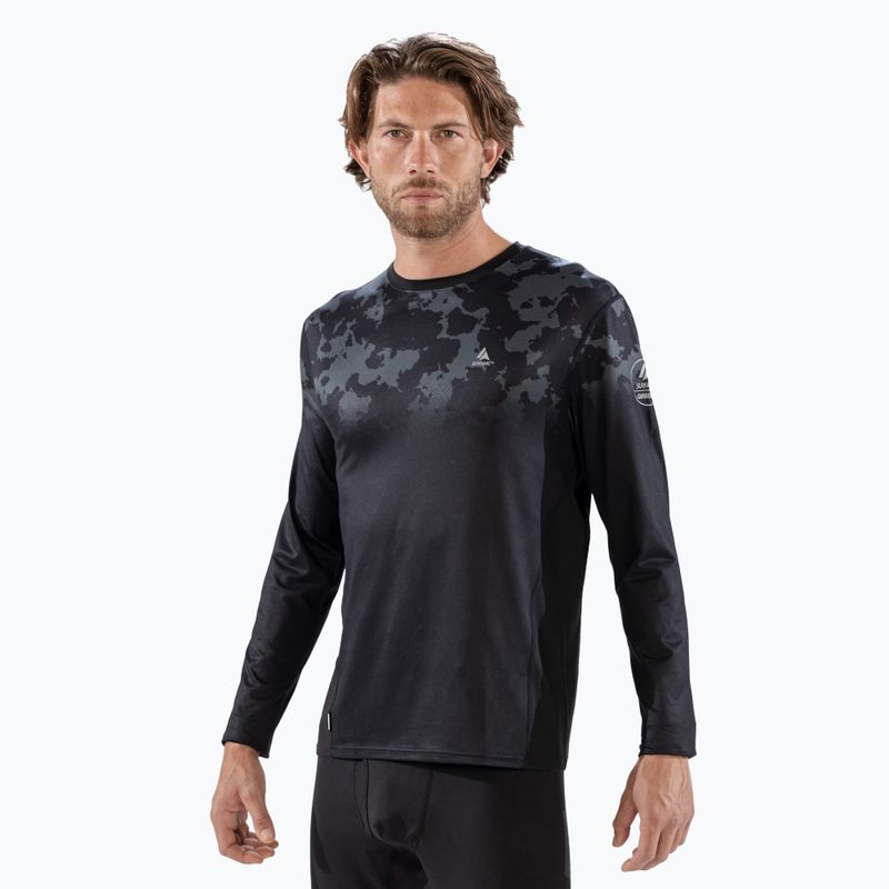 Vyriški termoaktyvūs marškinėliai Surfanic Bodyfit CarbonDri Limited Edition Crew Neck juodi