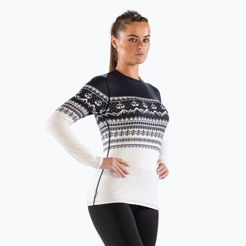 Moteriški termoaktyvūs marškinėliai ilgomis rankovėmis Surfanic Cozy CarbonDri Limited Edition Crew Neck black 4