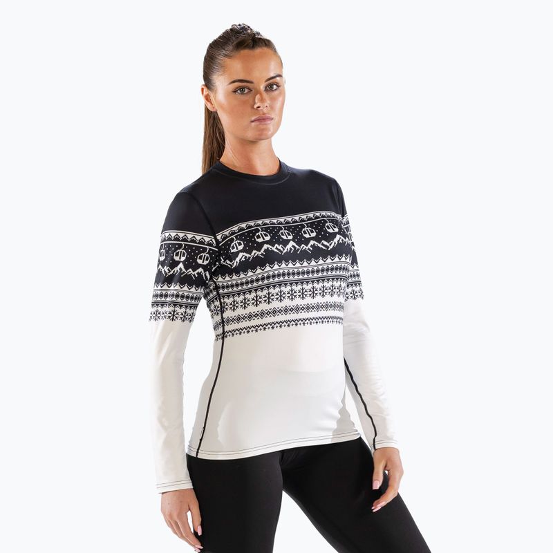 Moteriški termoaktyvūs marškinėliai ilgomis rankovėmis Surfanic Cozy CarbonDri Limited Edition Crew Neck black 5