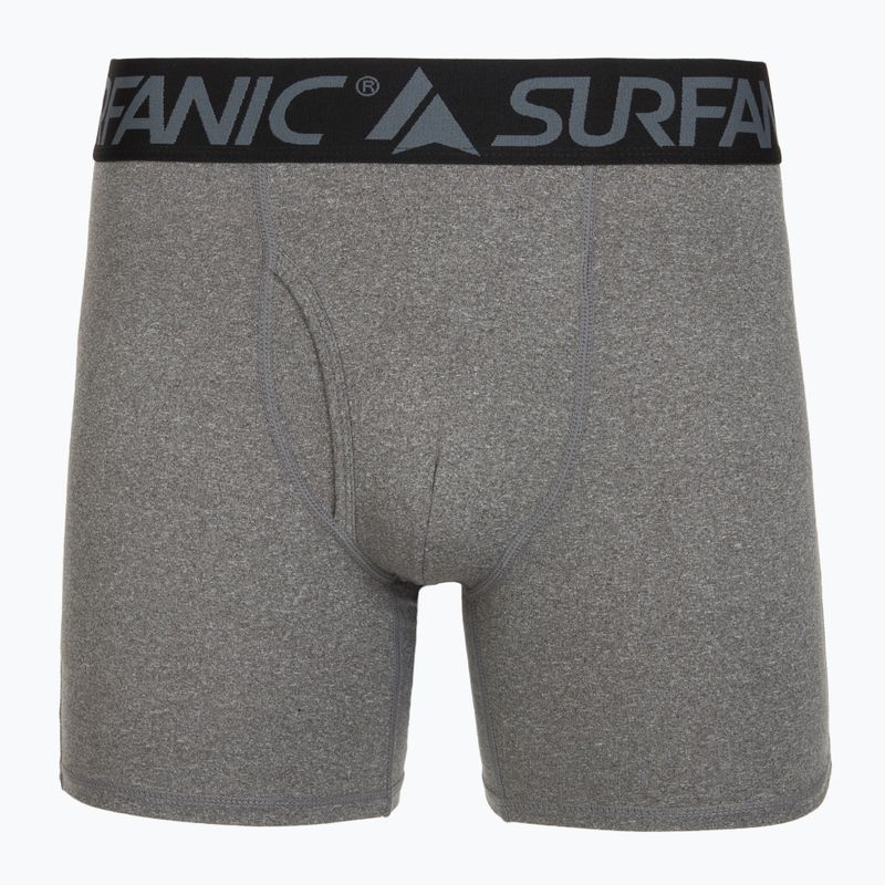 Vyriškos termo trumpikės Surfanic Carbondri 3 poros black/grey/khaki 2