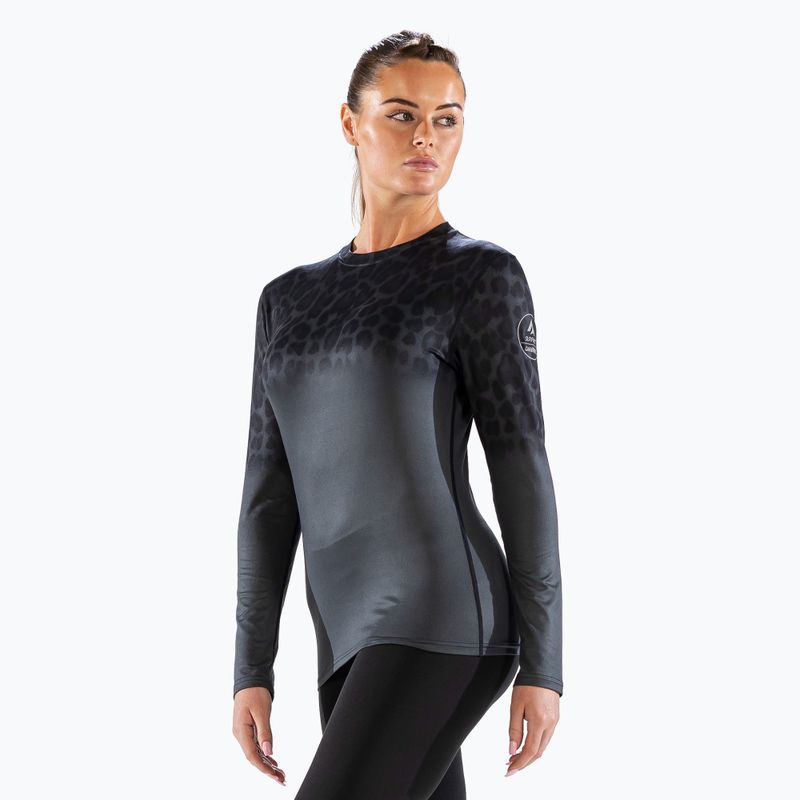 Moteriški termoaktyvūs marškinėliai Surfanic Cozy CarbonDri Limited Edition Crew Neck jet black
