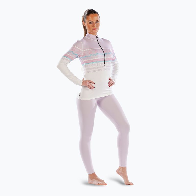 Moteriški termoaktyvūs marškinėliai ilgomis rankovėmis Surfanic Cozy CarbonDri Limited Edition Zip Neck pink 2