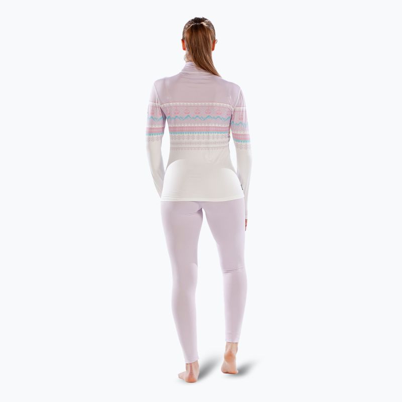 Moteriški termoaktyvūs marškinėliai ilgomis rankovėmis Surfanic Cozy CarbonDri Limited Edition Zip Neck pink 4