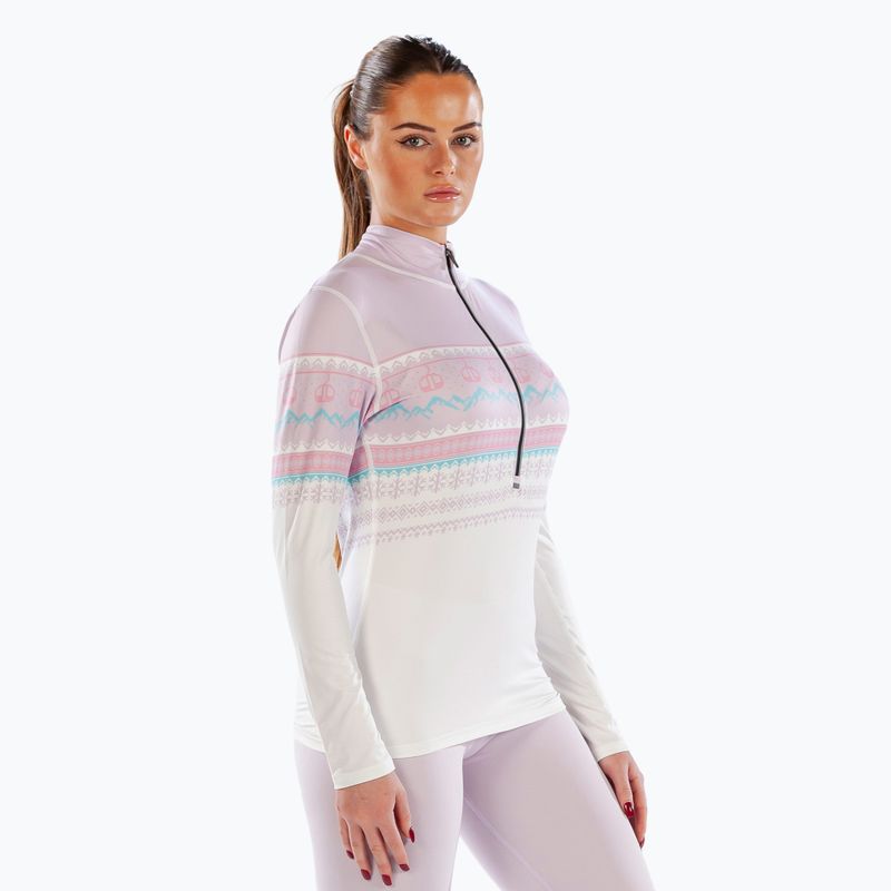 Moteriški termoaktyvūs marškinėliai ilgomis rankovėmis Surfanic Cozy CarbonDri Limited Edition Zip Neck pink 5
