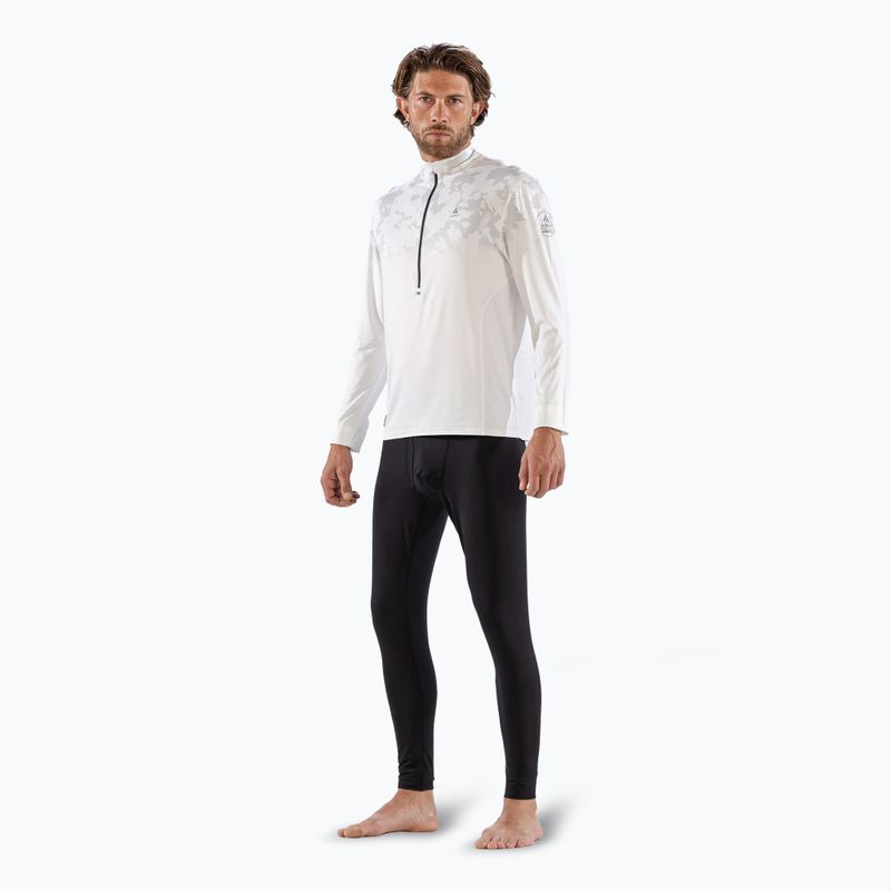 Vyriški termoaktyvūs marškinėliai ilgomis rankovėmis Surfanic Bodyfit CarbonDri Limited Edition Zip Neck optic white 2
