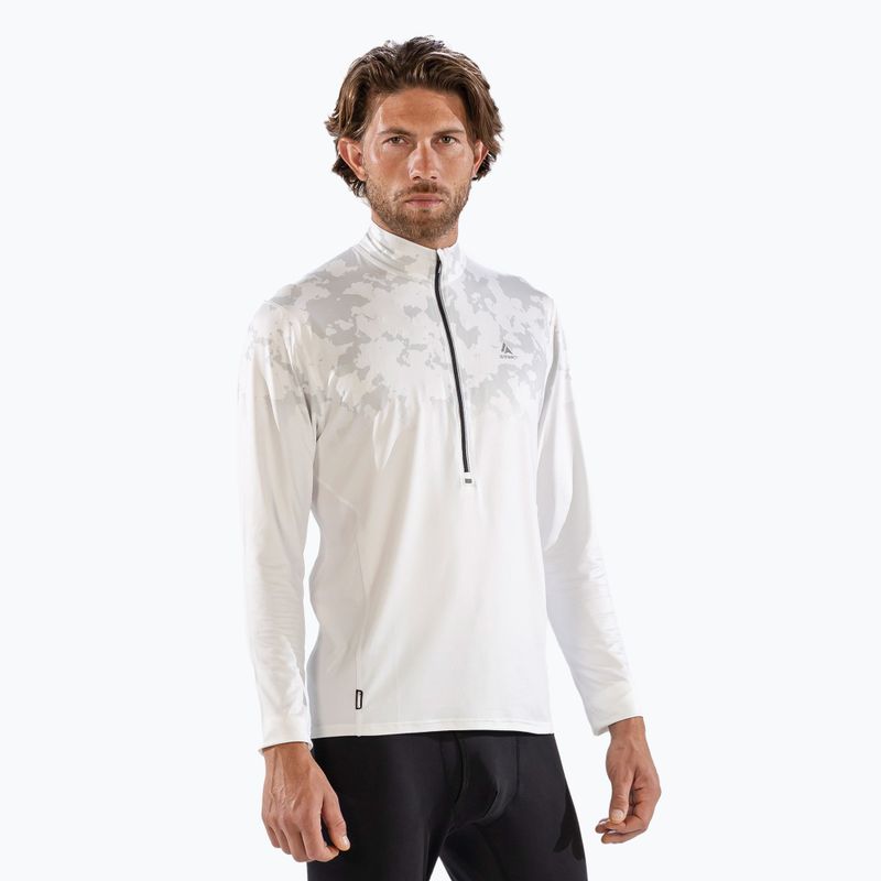 Vyriški termoaktyvūs marškinėliai Surfanic Bodyfit CarbonDri Limited Edition Zip Neck optic white 4