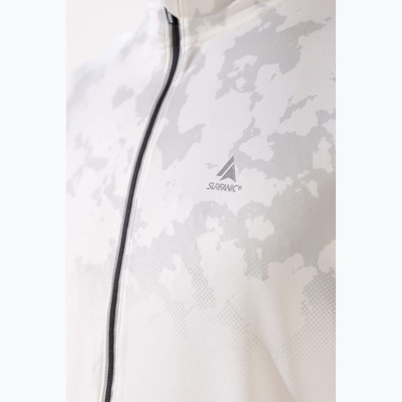 Vyriški termoaktyvūs marškinėliai Surfanic Bodyfit CarbonDri Limited Edition Zip Neck optic white 6