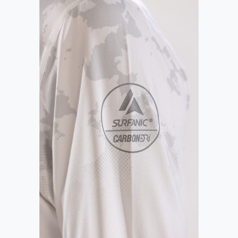 Vyriški termoaktyvūs marškinėliai ilgomis rankovėmis Surfanic Bodyfit CarbonDri Limited Edition Zip Neck optic white 7