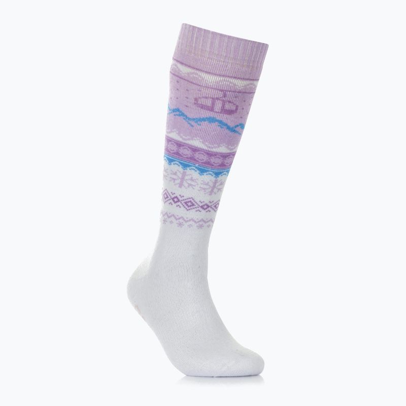 Slidinėjimo kojinės Surfanic Pro Tech Fairisle 3 pak ice lilac 4