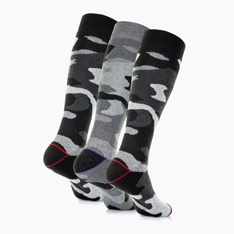 Slidinėjimo kojinės Surfanic Pro Tech Plus 3 pak black camo 3