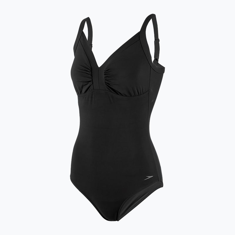 Speedo Watergem Shaping moteriškas vientisas maudymosi kostiumėlis juodas 68-097170001