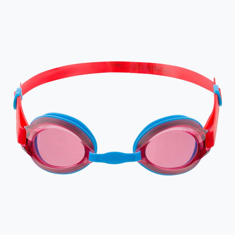 Speedo Jet V2 vaikiški plaukimo akiniai turkio/lavos raudona 8-09298C106 2