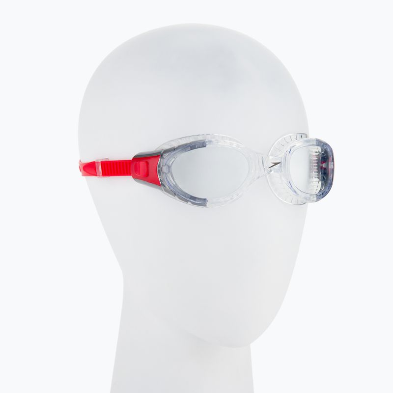 Speedo Futura Biofuse Flexiseal lavos raudonos/skaidrios spalvos plaukimo akiniai 68-11313B991 2