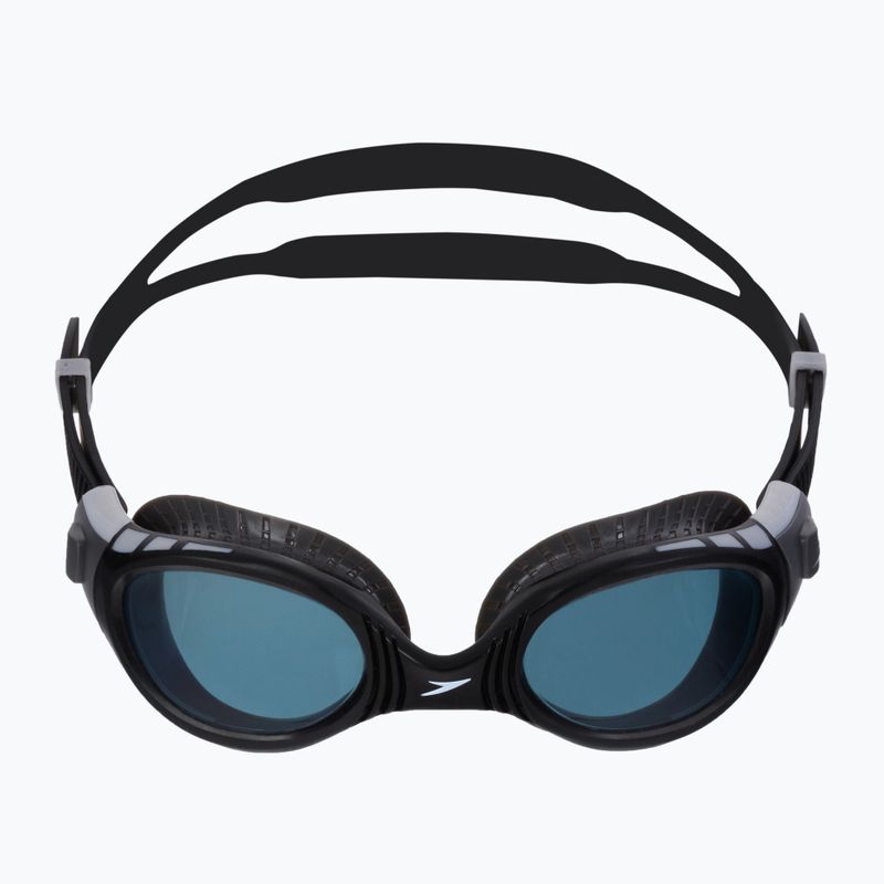 Speedo Futura Biofuse Flexiseal šaltai pilki/juodi/dūminiai plaukimo akiniai 68-11315B976 2