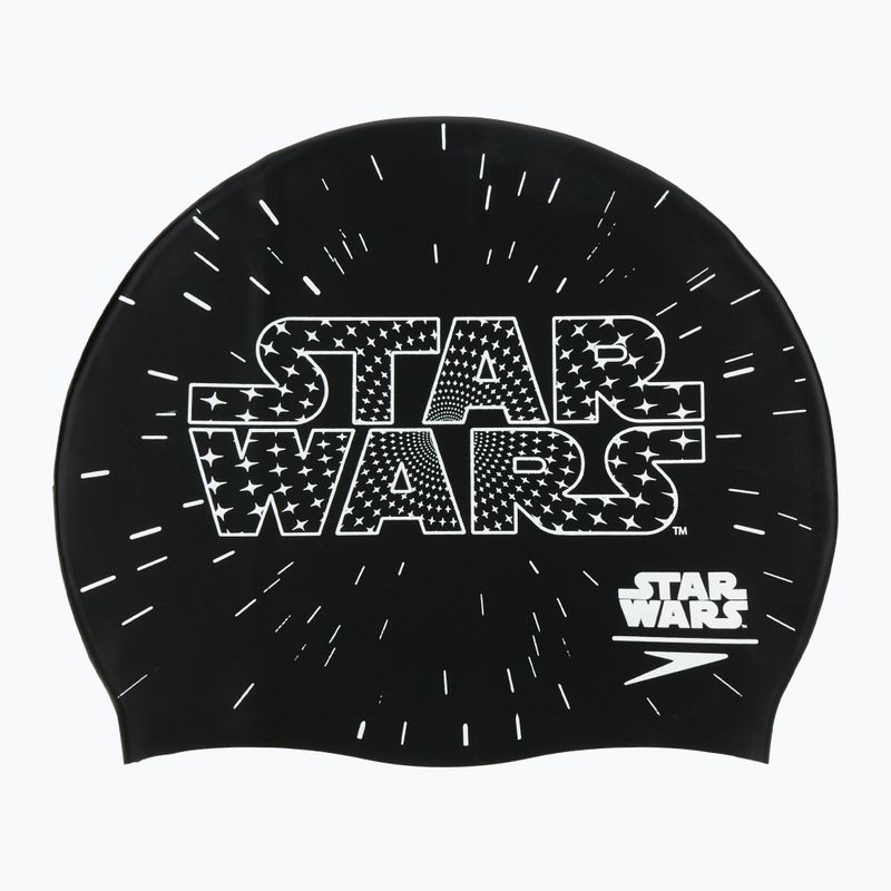 Vaikiška plaukimo kepuraitė Speedo Slogan Print black