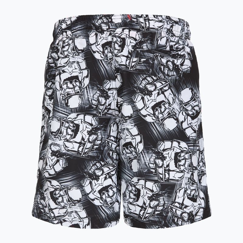 Vaikiški maudymosi šortai Speedo Print Leisure 17" black/white 2