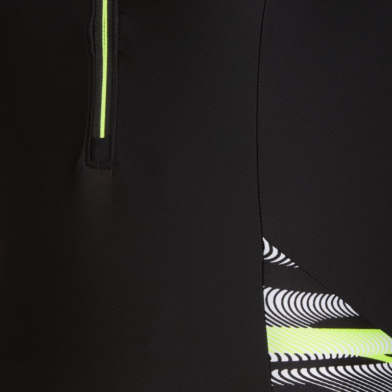 Moteriškas vientisas plaukimo kostiumas Speedo Reflect Wave black/green 3