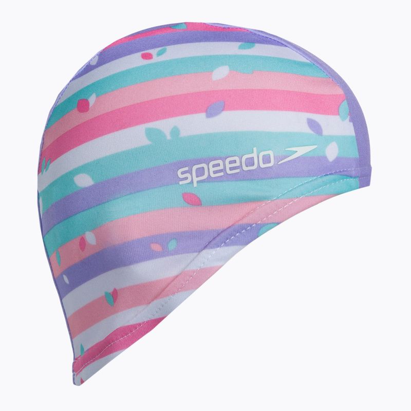 Speedo Spausdinta violetinė vaikiška plaukimo kepuraitė 68-12241D681 2