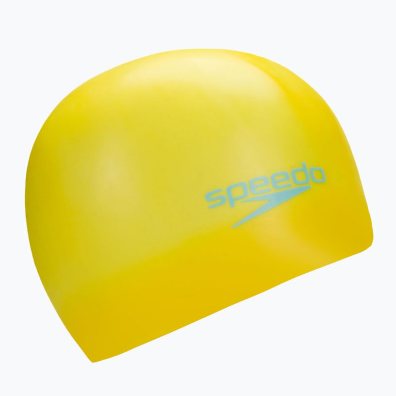 Speedo Plain Moulded geltonos spalvos vaikiška plaukimo kepuraitė 68-70990D693