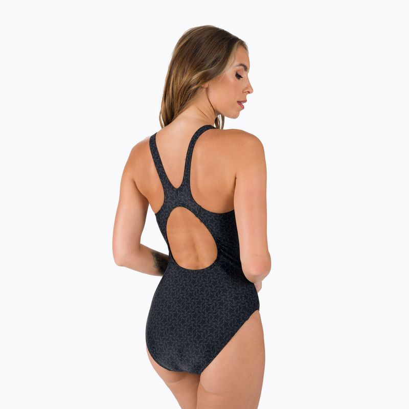 Speedo Boomstar Allover Muscleback moteriškas vientisas maudymosi kostiumėlis black-grey 68-122999023 6
