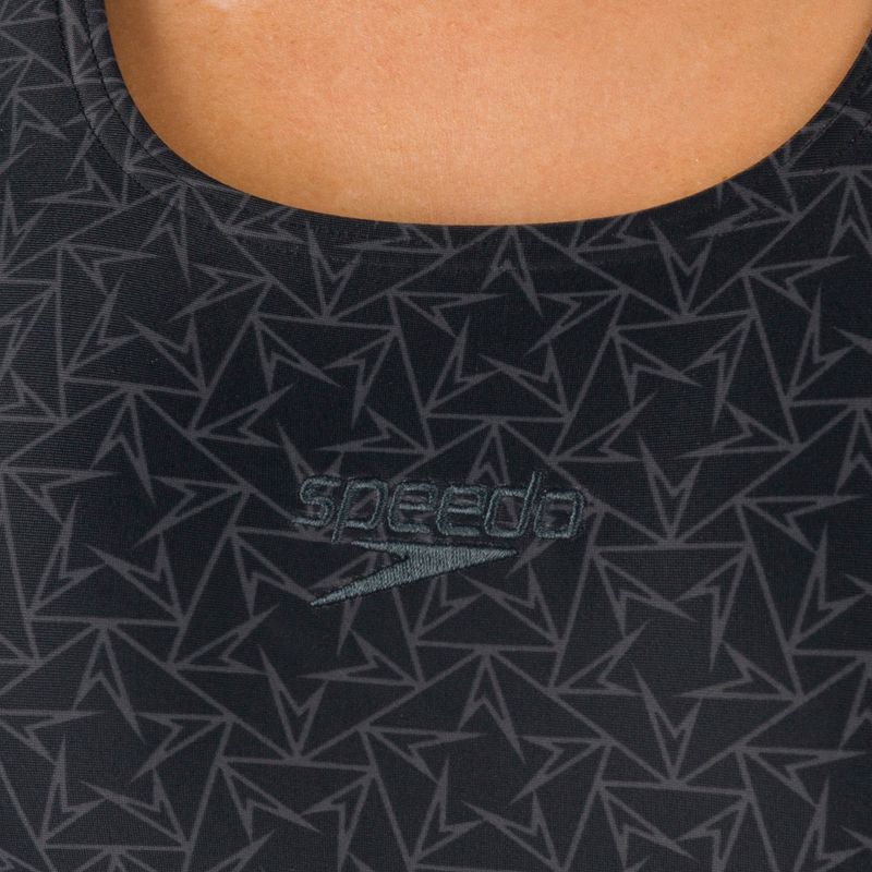 Speedo Boomstar Allover Muscleback moteriškas vientisas maudymosi kostiumėlis black-grey 68-122999023 7