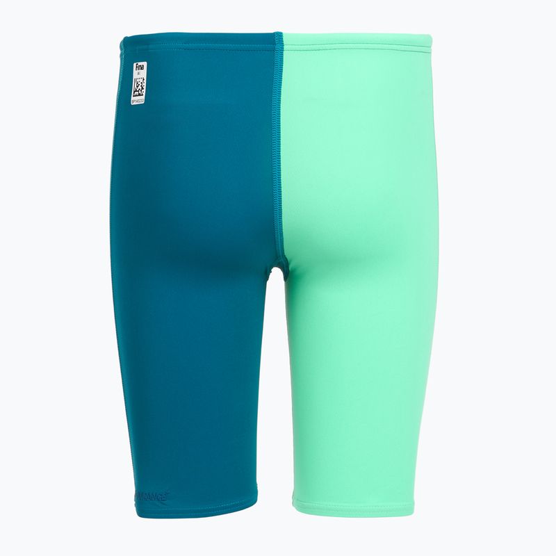 Vaikiškos plaukimo jamerės Speedo Endurance+ High Waist Jammer blue/green 2