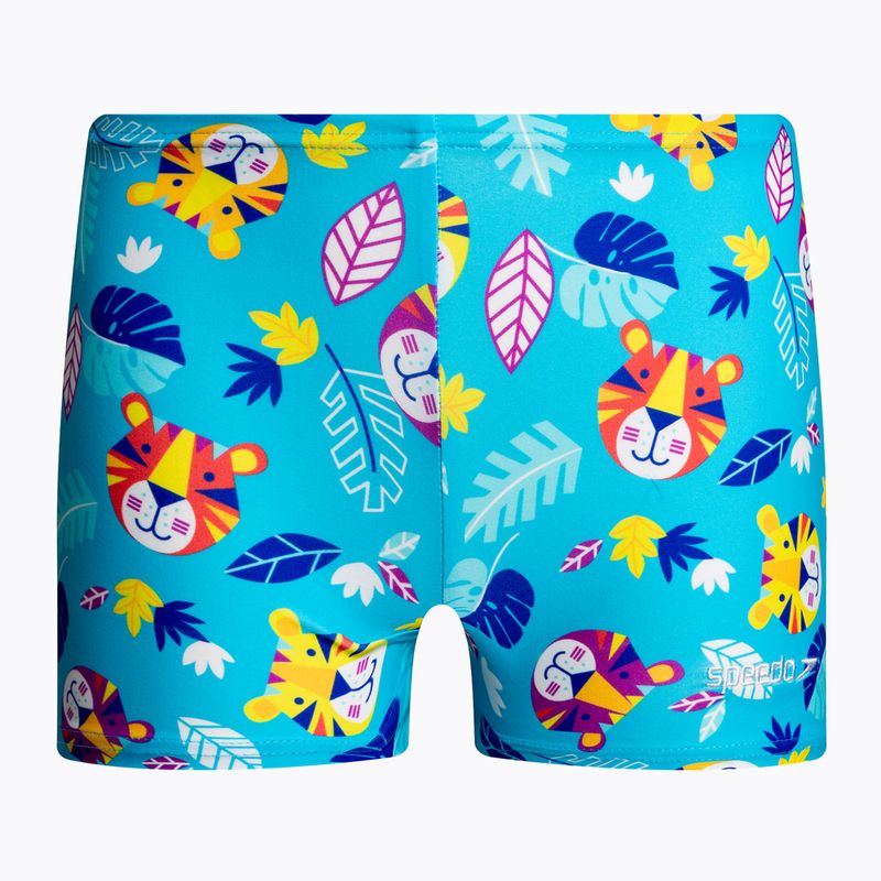 Speedo Allover Digital Aquashort vaikiškos maudymosi kelnės mėlynos 68-05394D847
