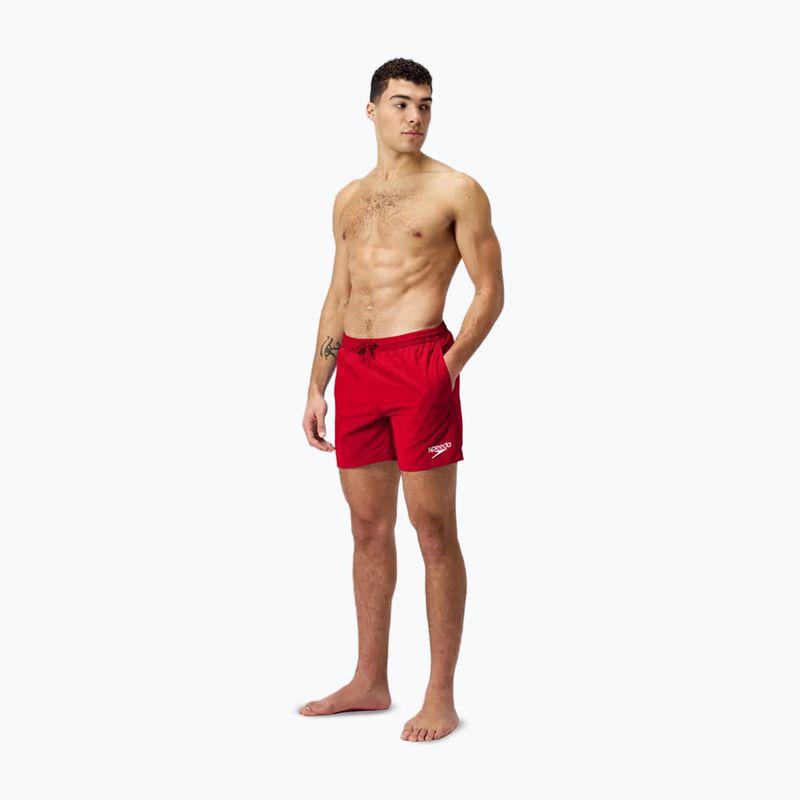 Vyriški Speedo Boom Logo 16" plaukimo šortai raudoni 8-124336446 2