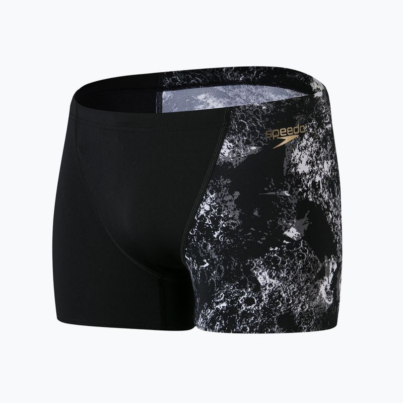 Vyriški Speedo Allover V-Cut Aquqshort maudymosi bokseriai black-grey 68-09734F330 4