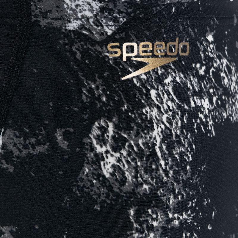 Vyriški Speedo Allover V-Cut Aquqshort maudymosi bokseriai black-grey 68-09734F330 3
