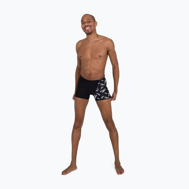 Vyriški Speedo Allover V-Cut Aquqshort maudymosi bokseriai black 68-09734F392 5