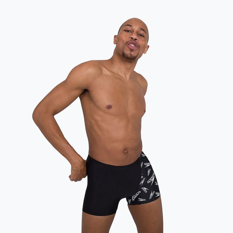 Vyriški Speedo Allover V-Cut Aquqshort maudymosi bokseriai black 68-09734F392 6