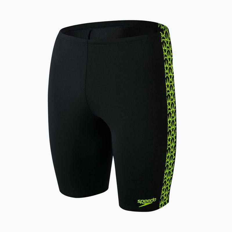 Vyriški Speedo Boomstar Splice Jammer maudymosi kostiumėliai juoda ir geltona 68-12418A599