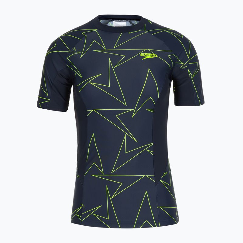 Moteriški plaukimo marškinėliai Speedo Boomstar Allover Rash Top blue