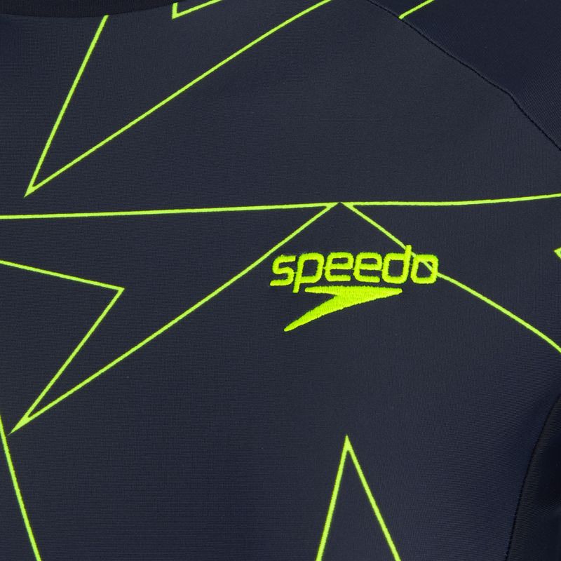 Moteriški plaukimo marškinėliai Speedo Boomstar Allover Rash Top blue 3