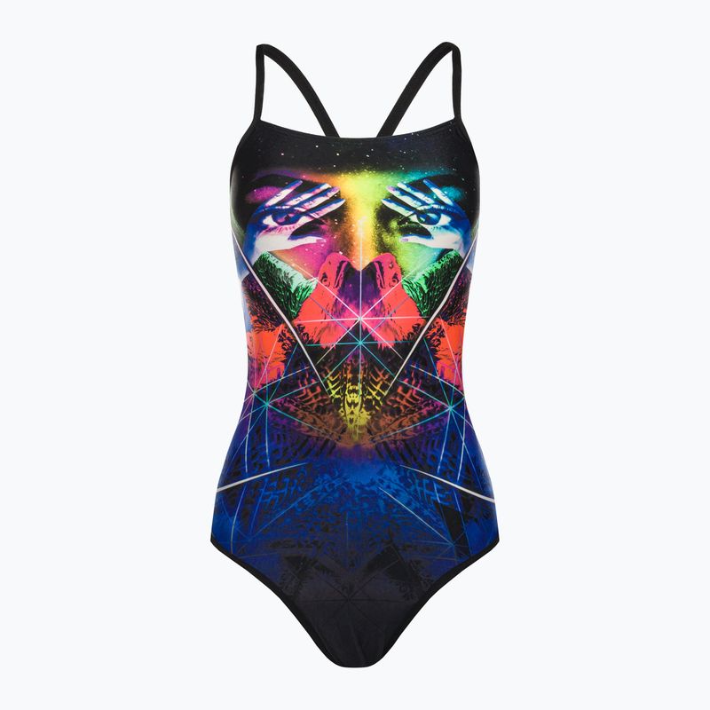 Speedo Ribbonback moteriškas vientisas maudymosi kostiumėlis juodas 68-11717F333 7