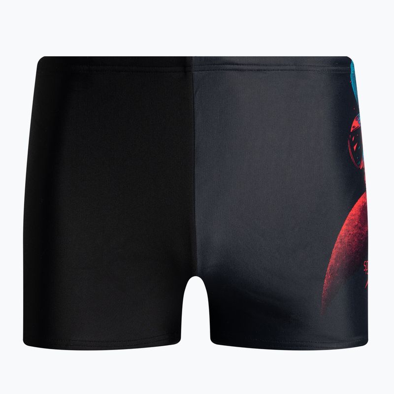Speedo Placement Digital Aquashort vaikiškos maudymosi kelnės juodos 68-33162F308