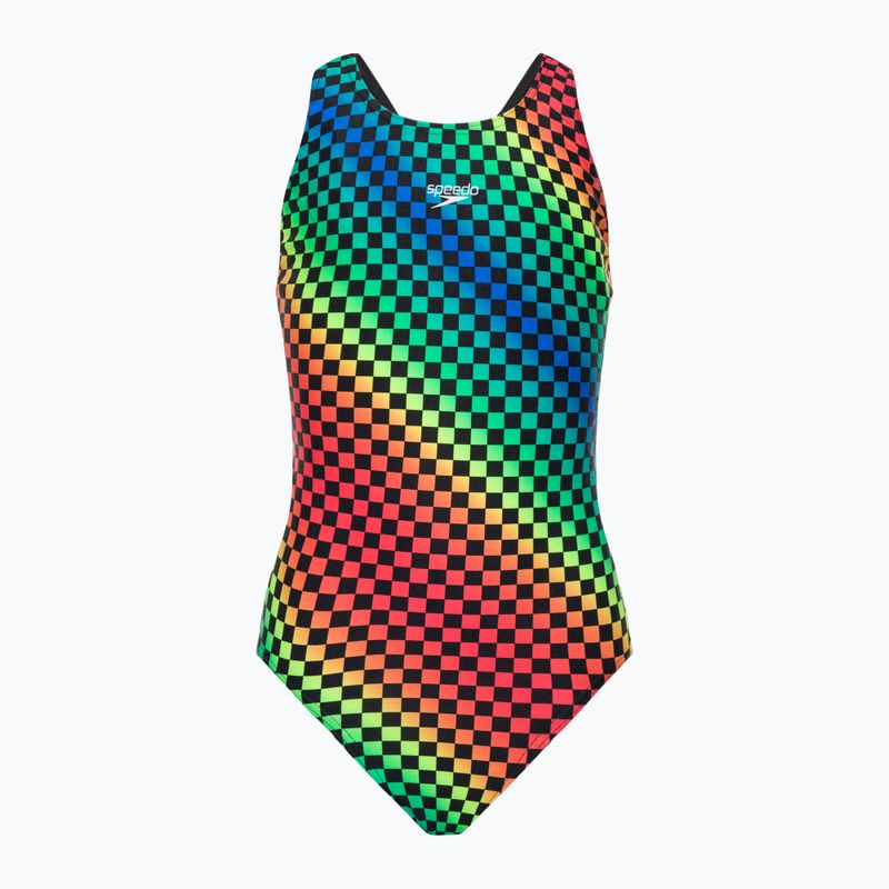 Speedo Allover Leaderback vaikiškas vientisas maudymosi kostiumėlis 68-12377F372