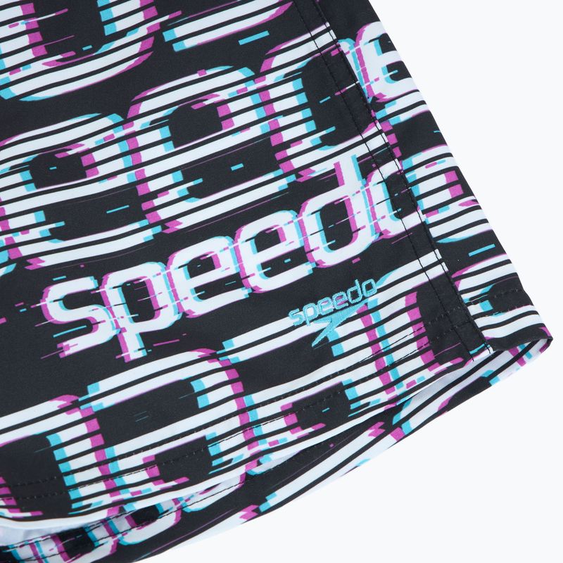 Vaikiški maudymosi šortai Speedo Printed 13" logo black / white / diva 3