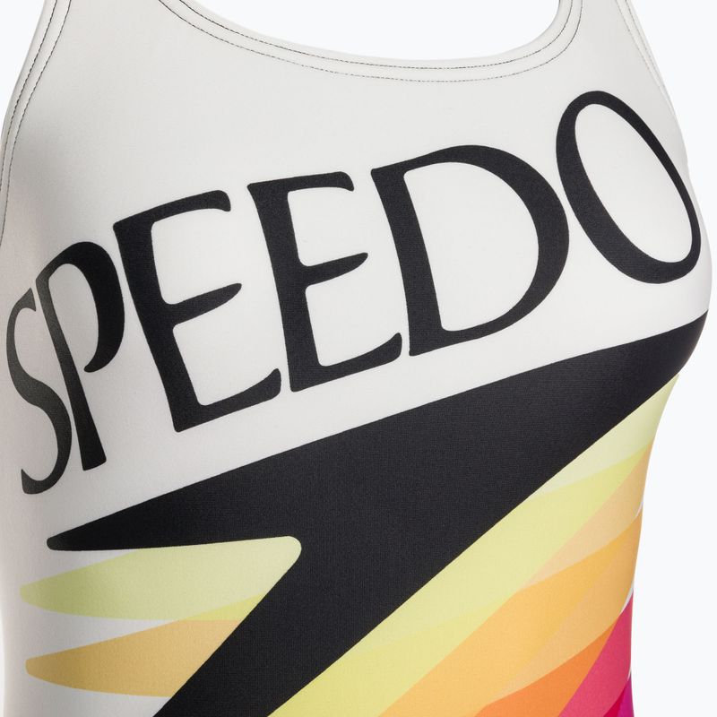 Speedo Retro Placement Medalist moteriškas vientisas maudymosi kostiumėlis baltas 68-12199G072 8