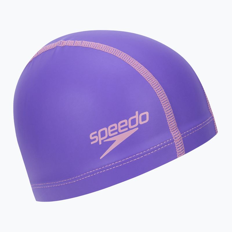 Speedo ilgų plaukų plaukimo kepuraitė Pace Junior vaikams violetinė 8-12808F949