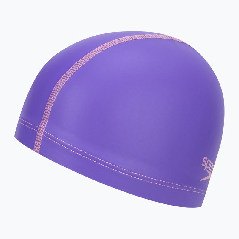 Speedo ilgų plaukų plaukimo kepuraitė Pace Junior vaikams violetinė 8-12808F949 2