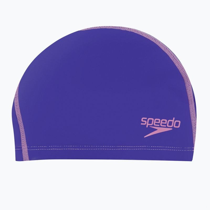 Speedo ilgų plaukų plaukimo kepuraitė Pace Junior vaikams violetinė 8-12808F949 5