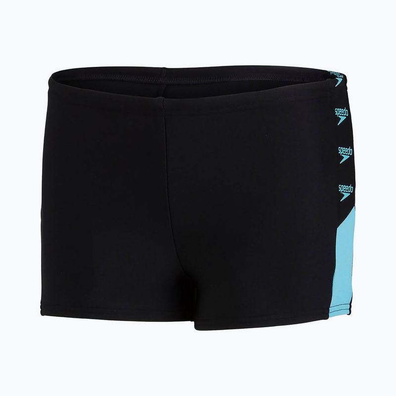 Speedo Boom Logo Splice vaikiškos maudymosi kelnės juodos 12823F888 5